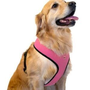 SIMPLY DOG Pink Reflective Field Safety VEST Harness Adjustable Straps Large NWT